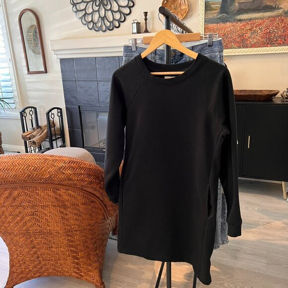 Pact Dress Womens Size Small Black Courtside Sweatshirt Organic Cotton Pockets - Picture 16 of 16
